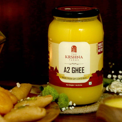 A2 Cow Cultured Ghee, Desi Gir Cow (1 Litre)