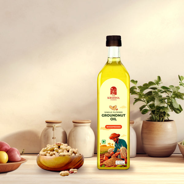 Wood-Pressed Groundnut Oil