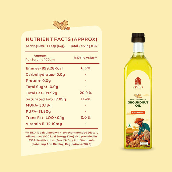 Wood-Pressed Groundnut Oil